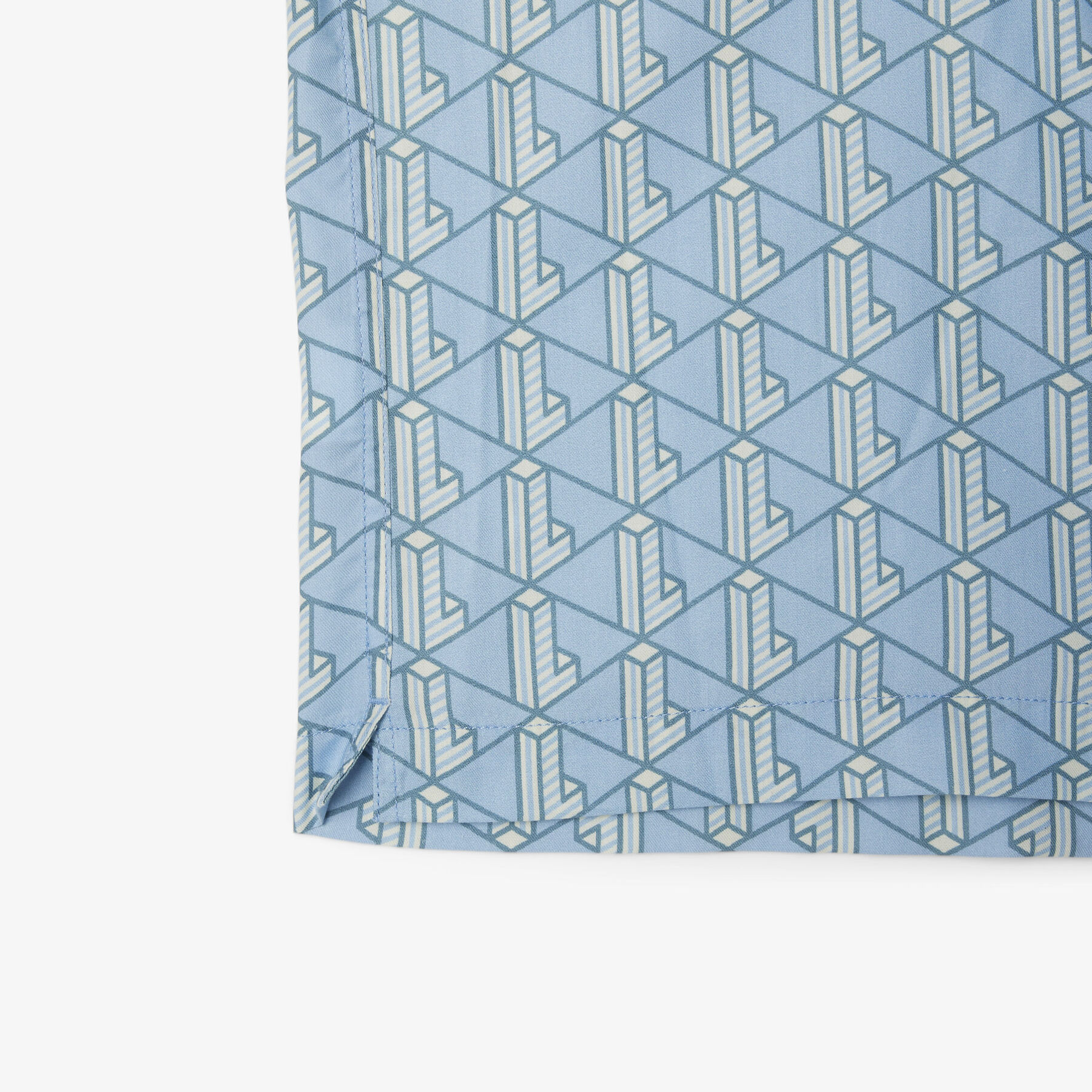 lacoste straight cut monogram shirt