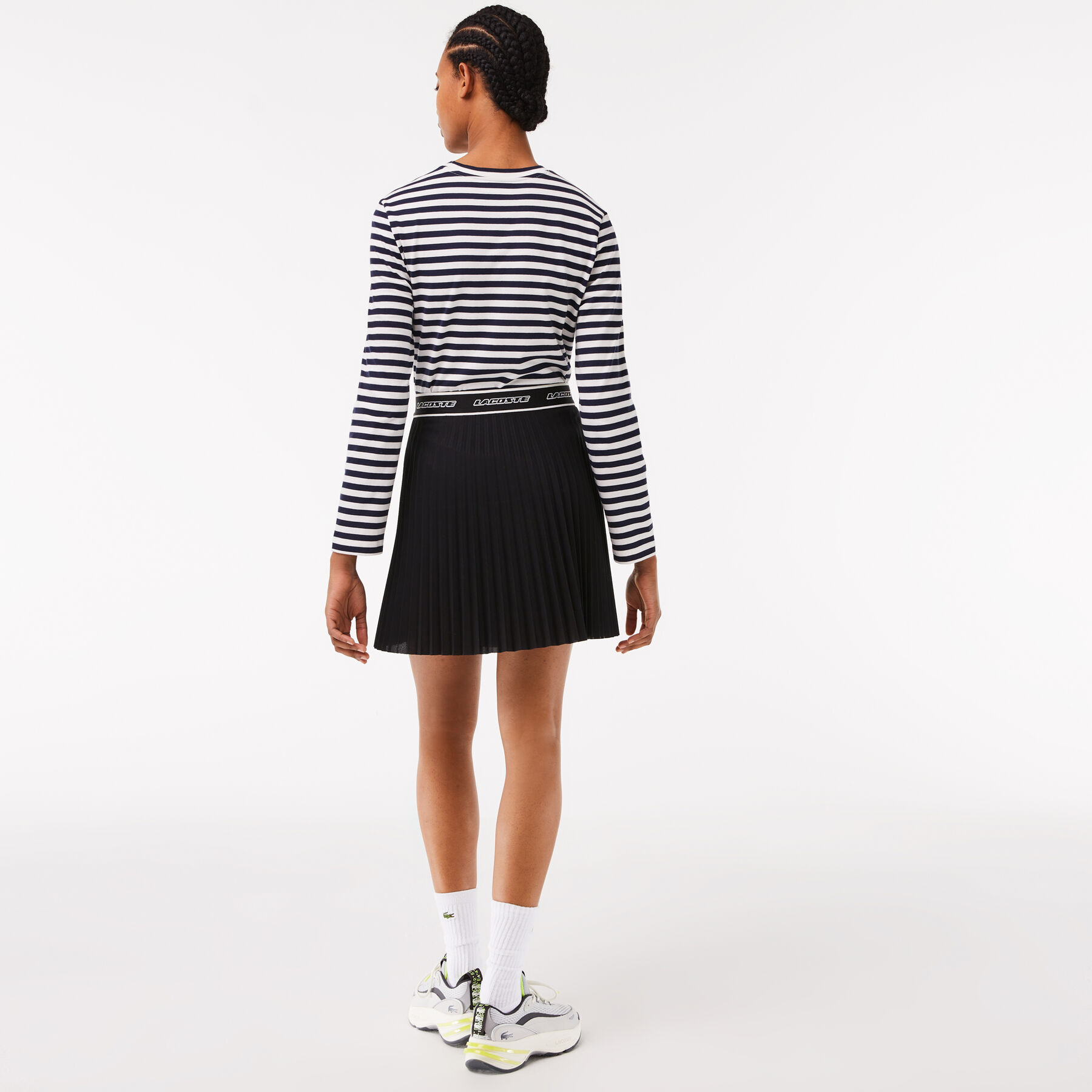 Women's Lacoste Elasticised Waist Short Pleated Skirt women s lacoste elasticised waist short pleated skirt