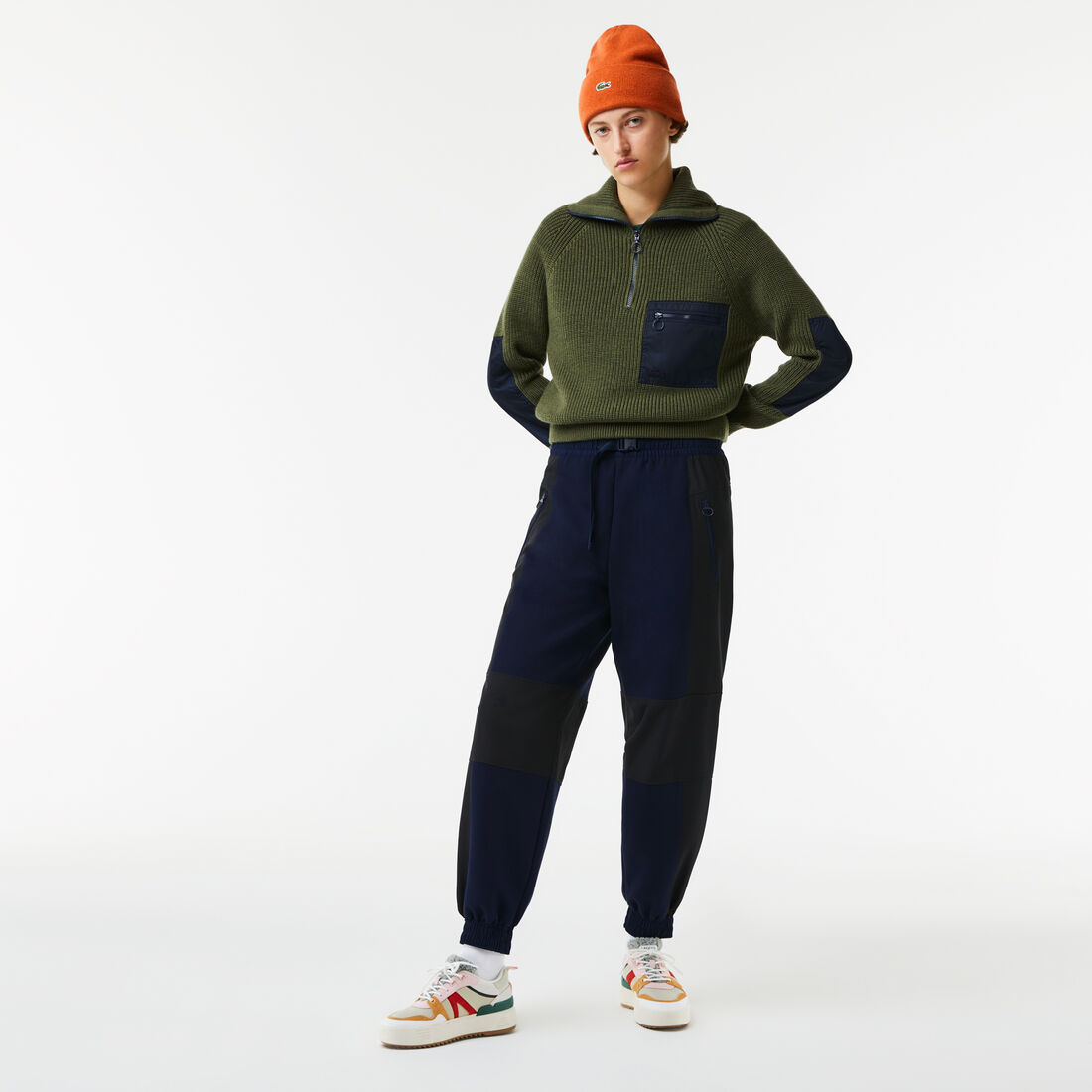 Women's Lacoste Badge Color-Block Trackpants