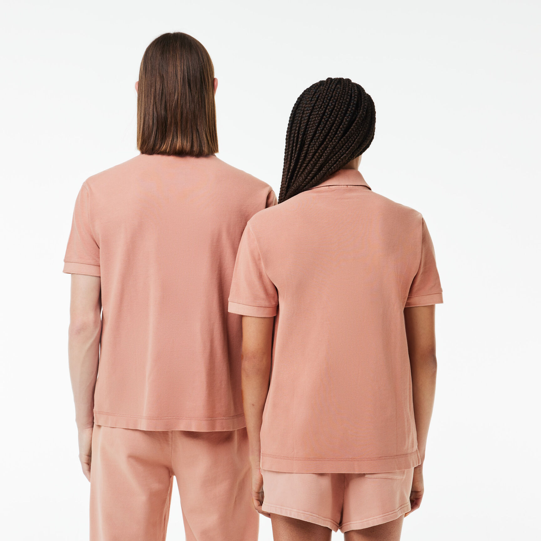 تي شيرت بولو بيكيه قطن مطاطي بياقة بلون مغاير وقَصّة عادية