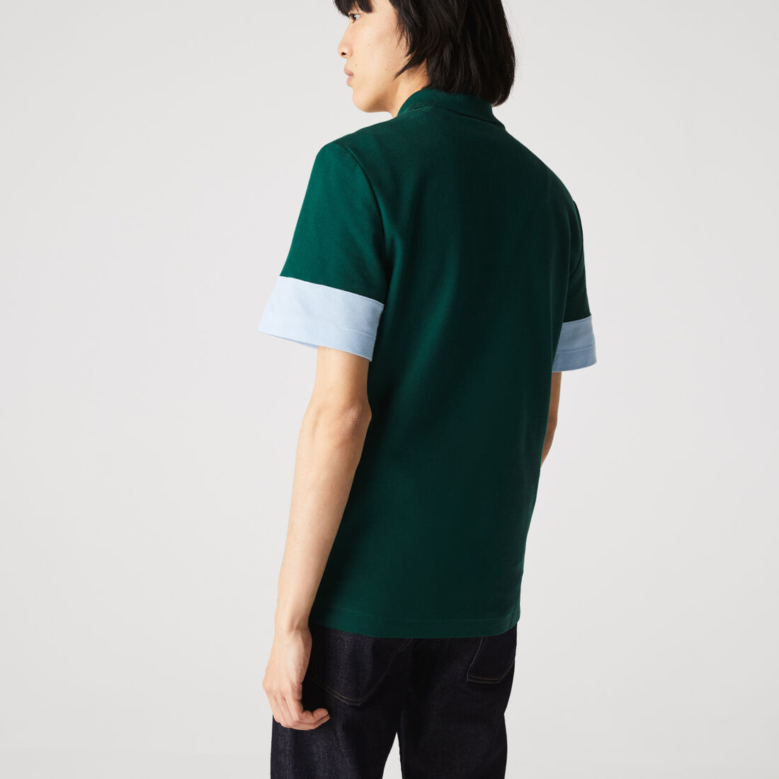 بولو رجالي بقصة ضيقة من قطن بيكيه المتنوع الألوان بولو رجالي بقصة ضيقة من قطن بيكيه المتنوع الألوان