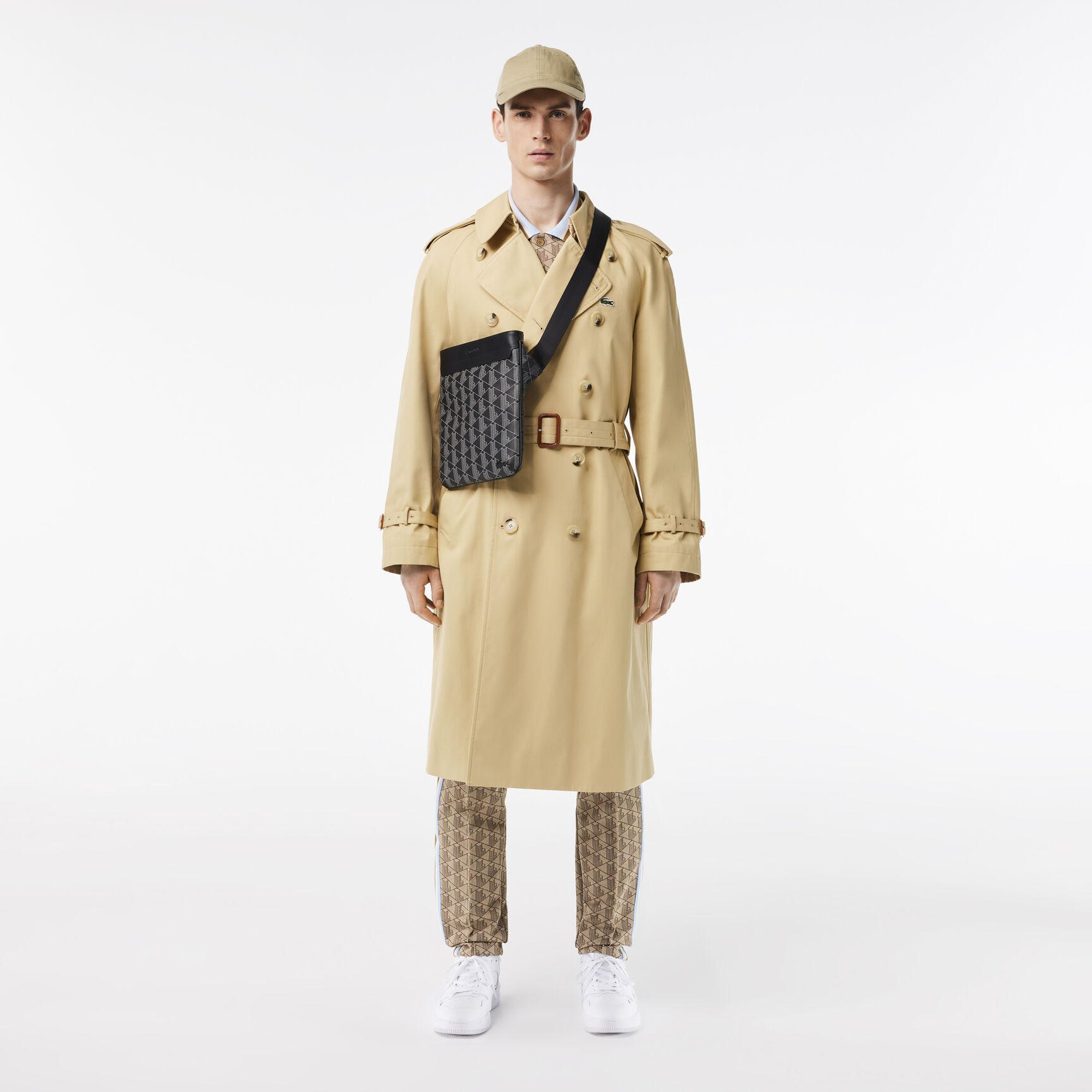 Men’s Lacoste The Blend Monogram Print Shoulder Bag Men’s Lacoste The Blend Monogram Print Shoulder Bag