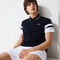 men s lacoste sport striped sleeves breathable piqu  tennis polo shirt