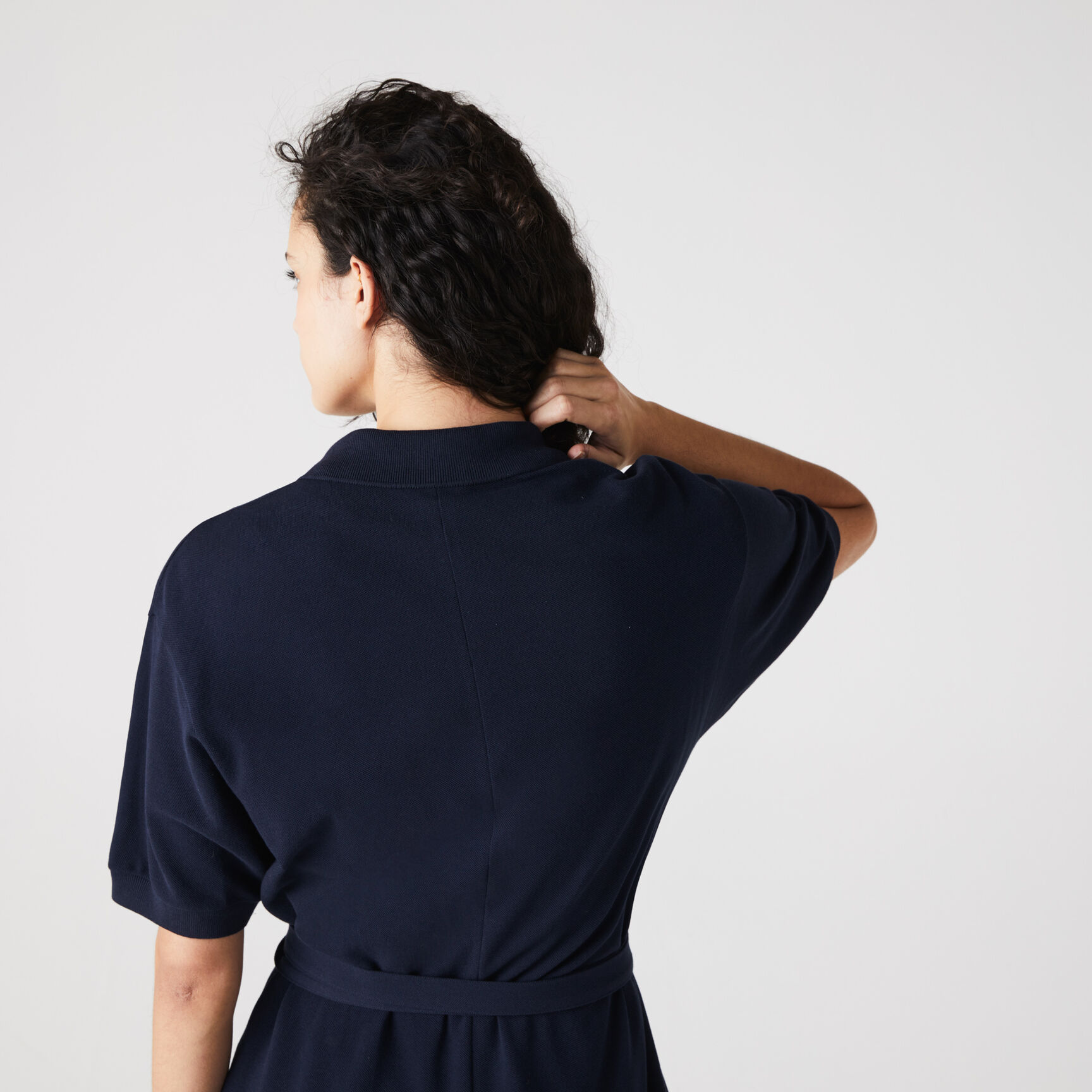 Women's Cotton Piqu&eacute; Belted Polo Dress