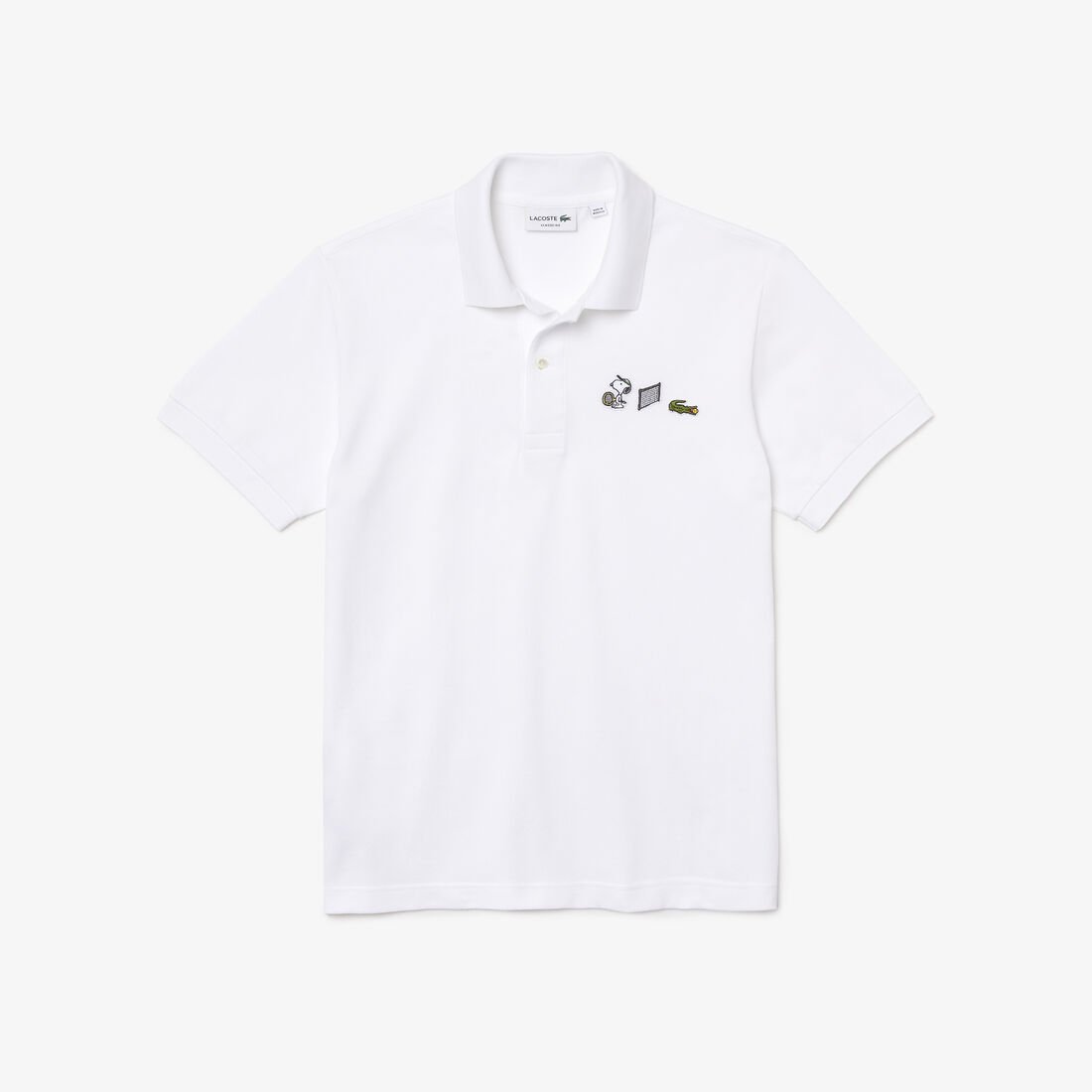 قميص بولو من القطن العضوي الرجالي من مجموعة Lacoste x Peanuts قميص بولو من القطن العضوي الرجالي من مجموعة Lacoste x Peanuts