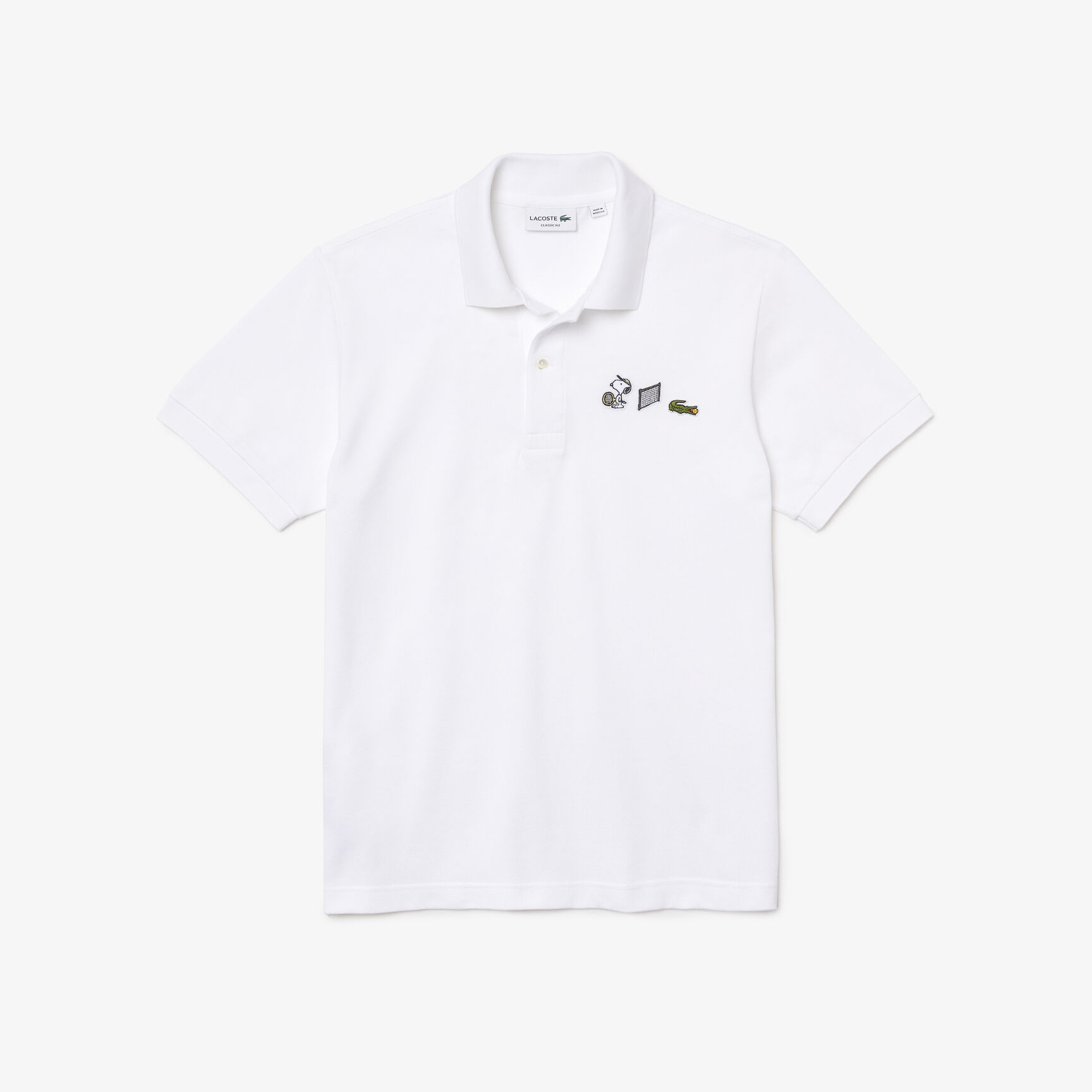 قميص بولو من القطن العضوي الرجالي من مجموعة Lacoste x Peanuts قميص بولو من القطن العضوي الرجالي من مجموعة Lacoste x Peanuts