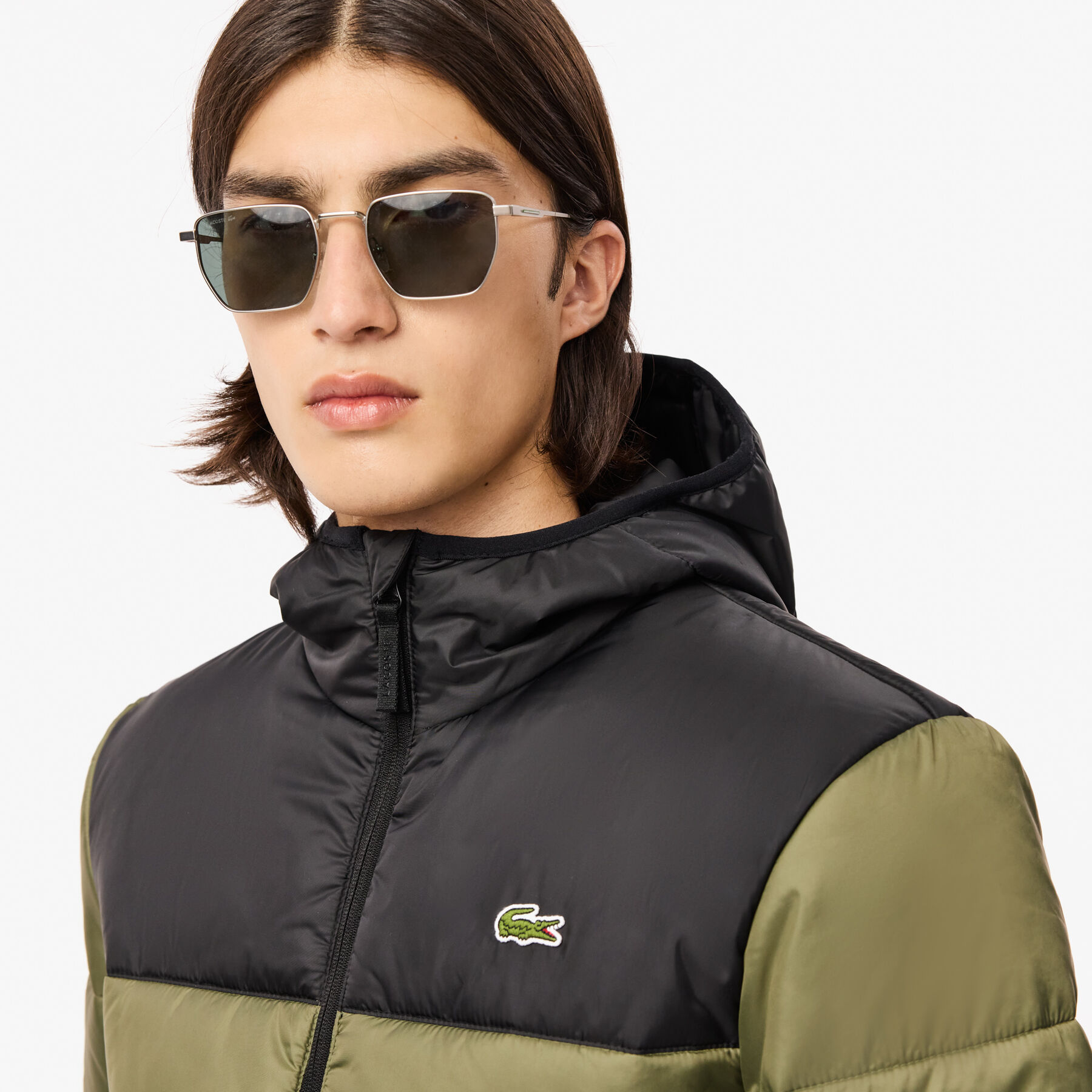 Water-Repellent Quilted Puffed Jacket lacoste water repellent quilted puffed jacket
