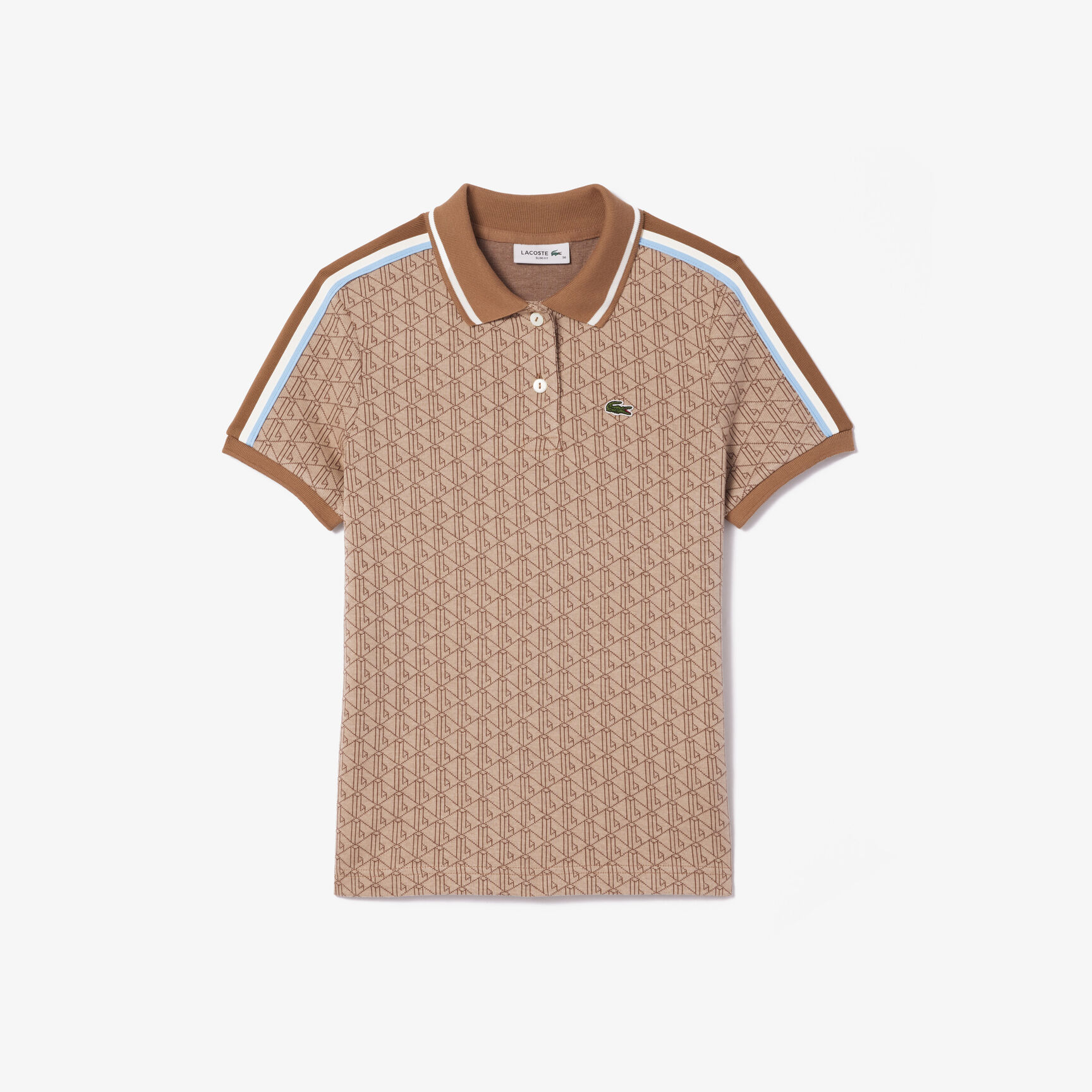 Slim Fit Lacoste Monogram Jacquard Polo Shirt Slim Fit Lacoste Monogram Jacquard Polo Shirt