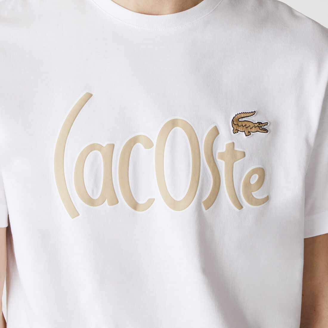 Men’s Crew Neck Signature Print Cotton T-shirt Men’s Crew Neck Signature Print Cotton T-shirt