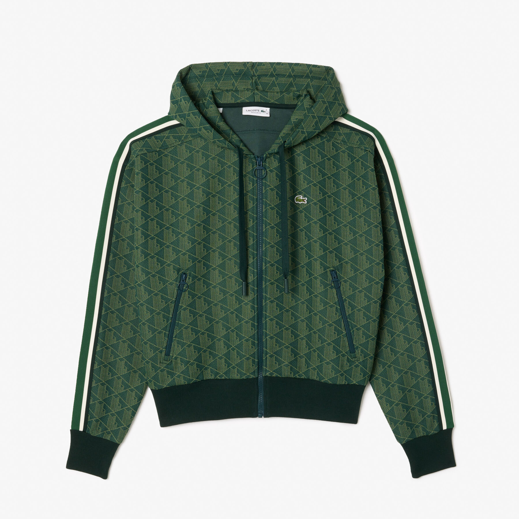 Jacquard Monogram Hoodie lacoste jacquard monogram hoodie