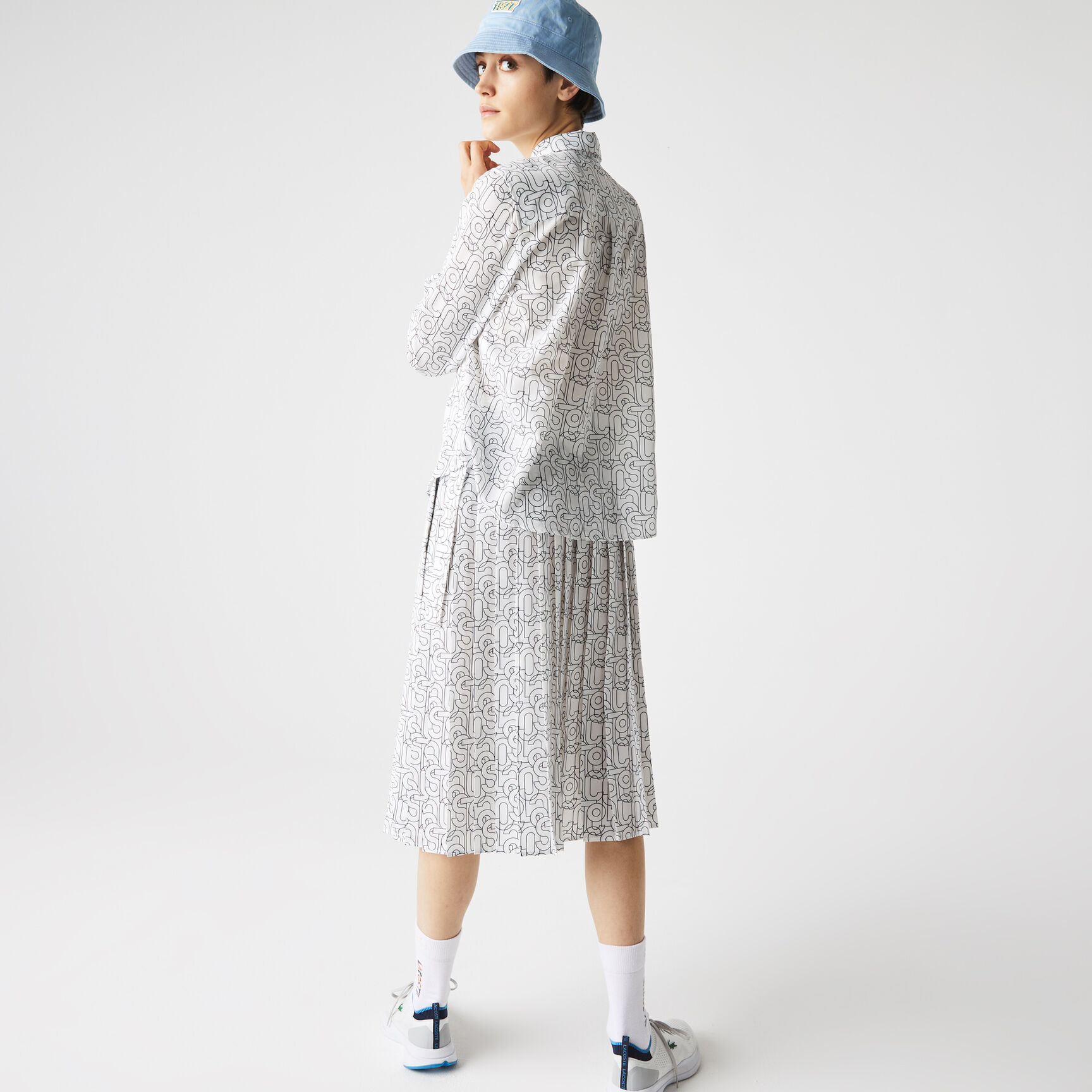 Women&rsquo;s Lacoste Print Relaxed Fit Flowy Shirt