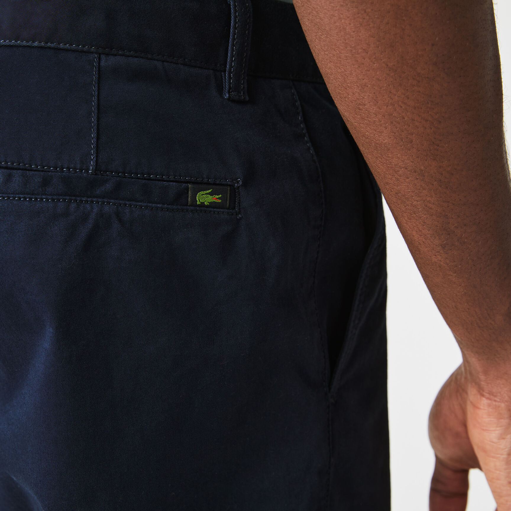 Men's Slim Fit Stretch Gabardine Bermuda Shorts Men's Slim Fit Stretch Gabardine Bermuda Shorts