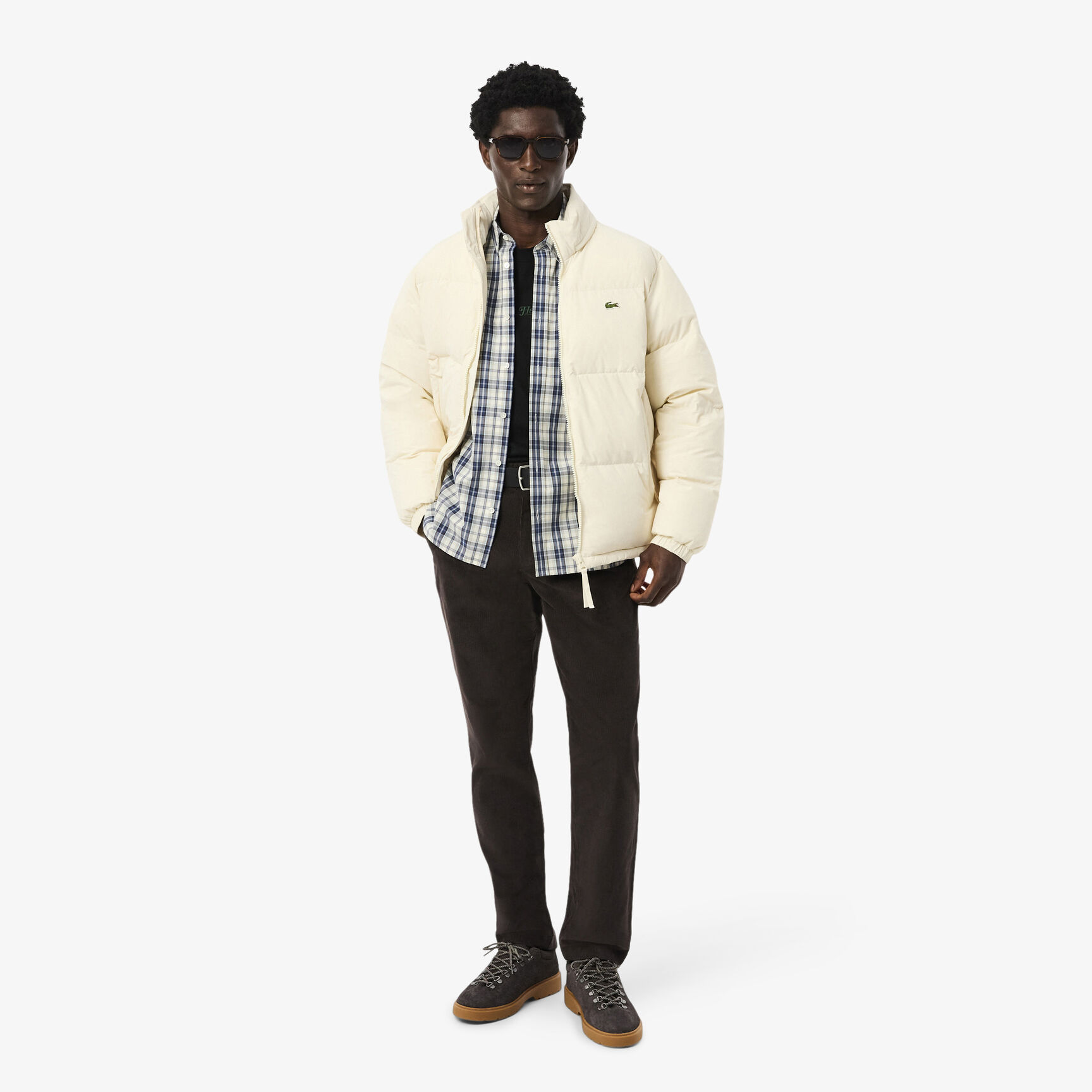 Regular Fit Poplin Plaid Shirt
