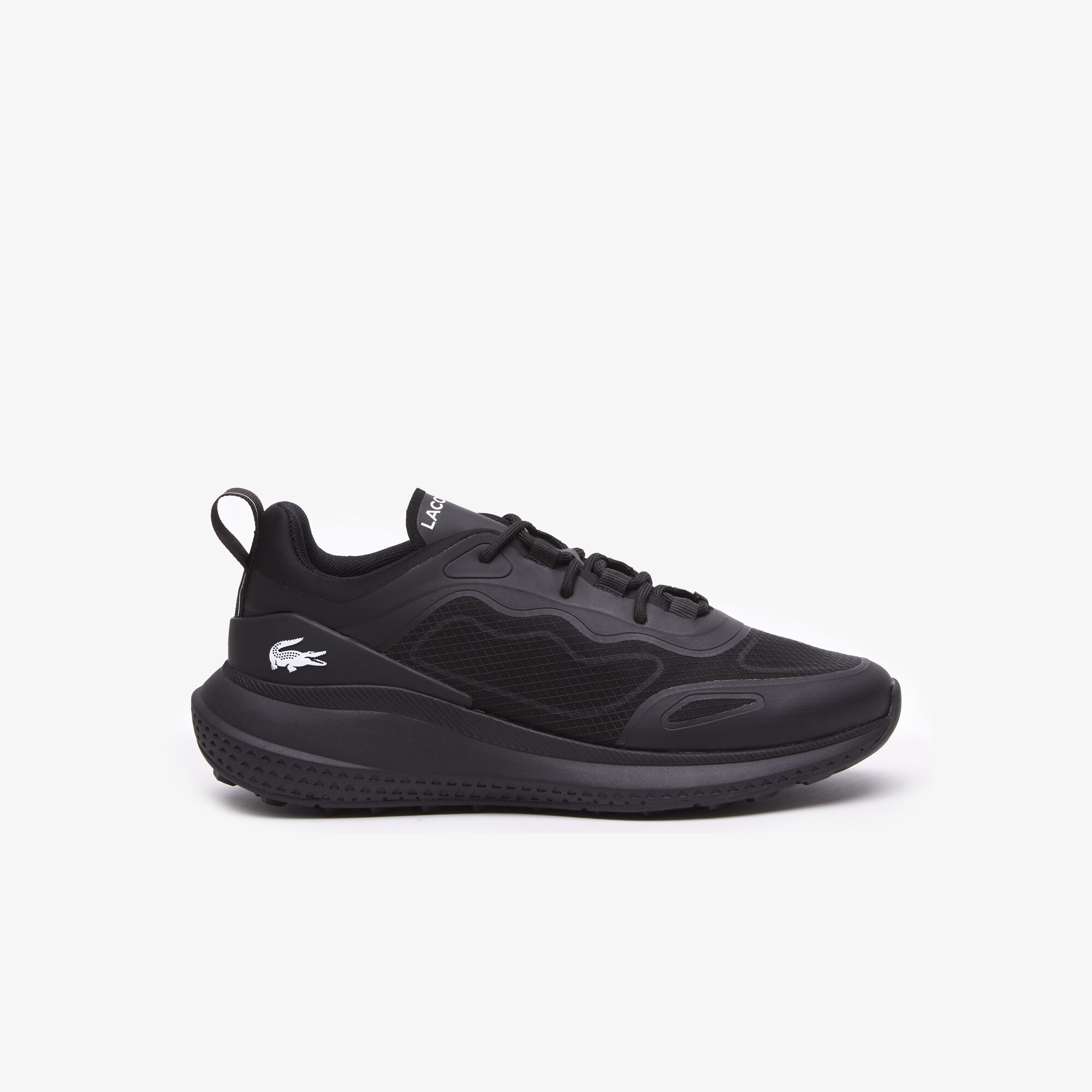 Lacoste black womens trainers cheap