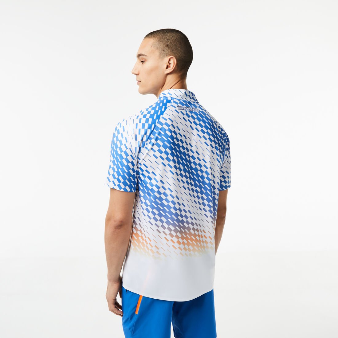 تيشيرت بولو مزين بنقشة مربعات للرجال مجموعة Lacoste Tennis x Novak Djokovic تيشيرت بولو مزين بنقشة مربعات للرجال مجموعة Lacoste Tennis x Novak Djokovic