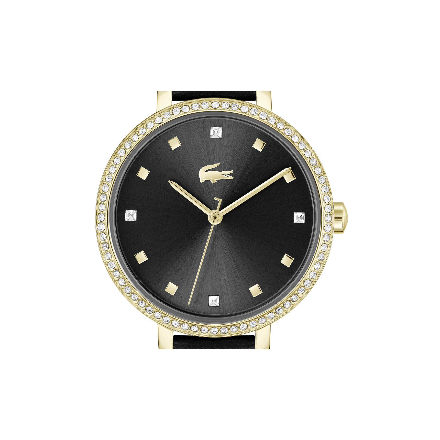 Black Leather Strap Women's Watch lacoste black leather strap women s watch