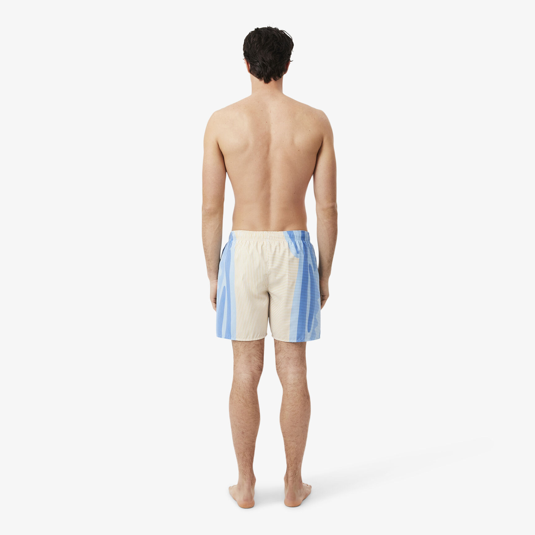 Mid Length Striped Swim Trunks Mid Length Striped Swim Trunks