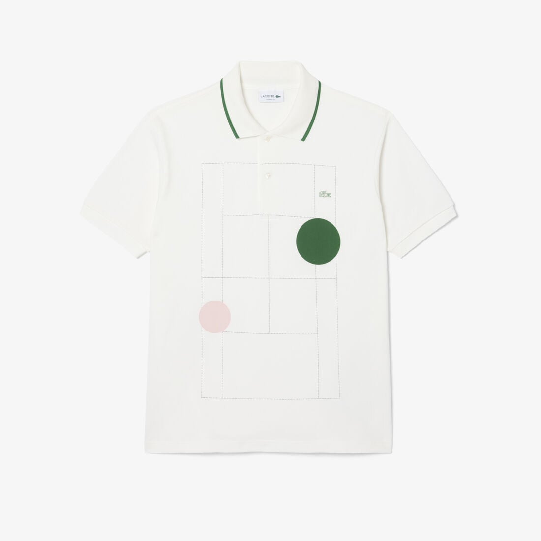 بولو بيكيه صغير كلاسيكي بطبعة رسومية لاكوست بولو بيكيه صغير كلاسيكي بطبعة رسومية