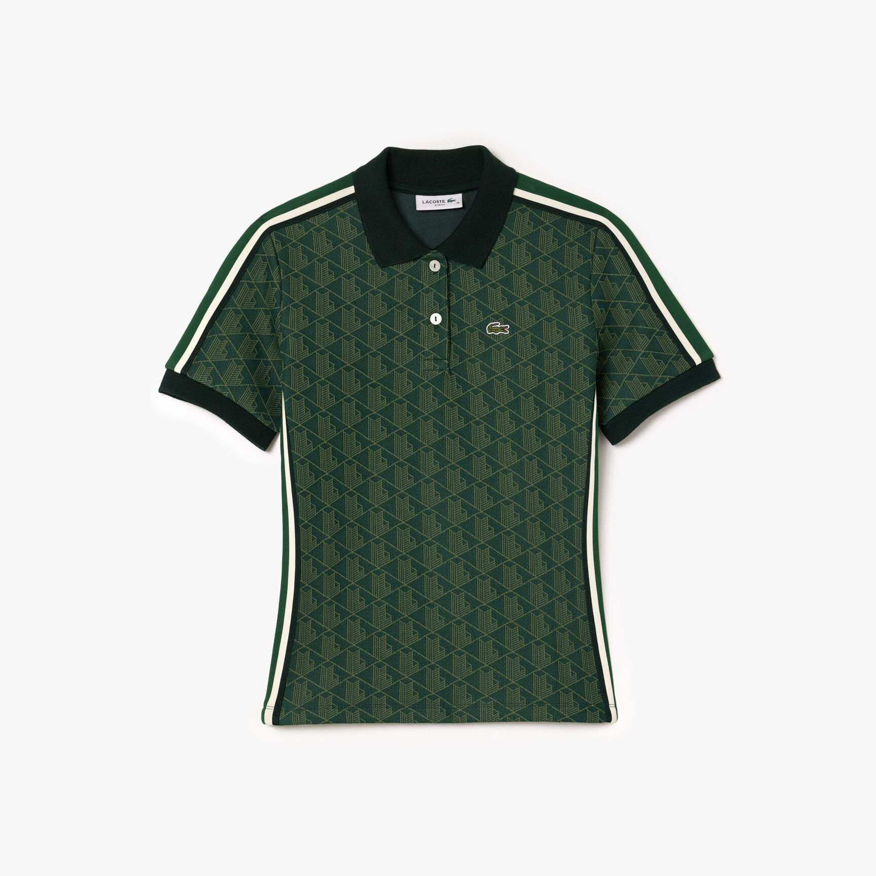 Slim Fit Monogram Jacquard Polo Shirt
