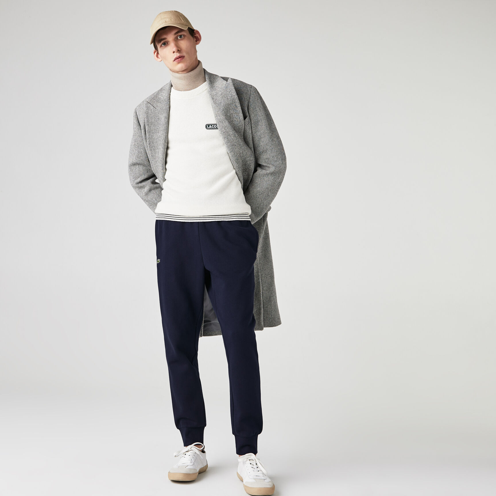 بنطال رياضي تنس صوف قطني للرجال مجموعة Lacoste SPORT