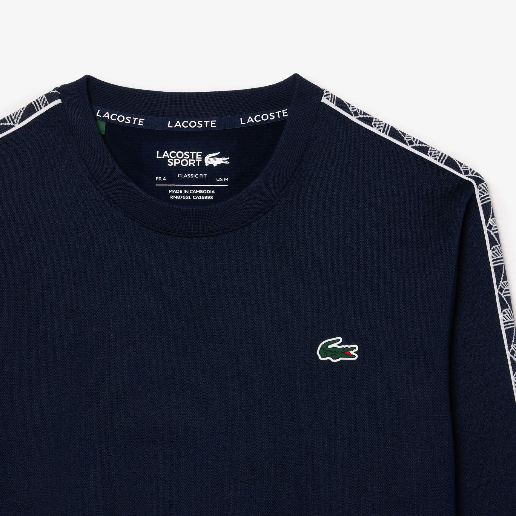 Jacquard Interlock Tennis Sweatshirt