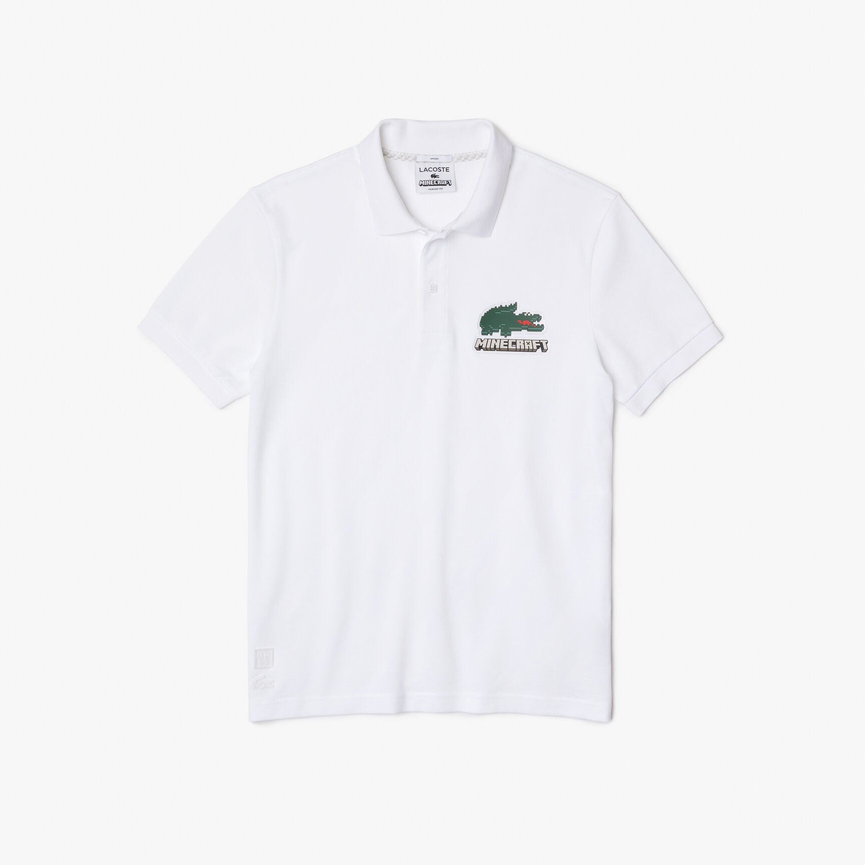 Unisex Lacoste x Minecraft Classic Fit Organic Cotton Polo Shirt