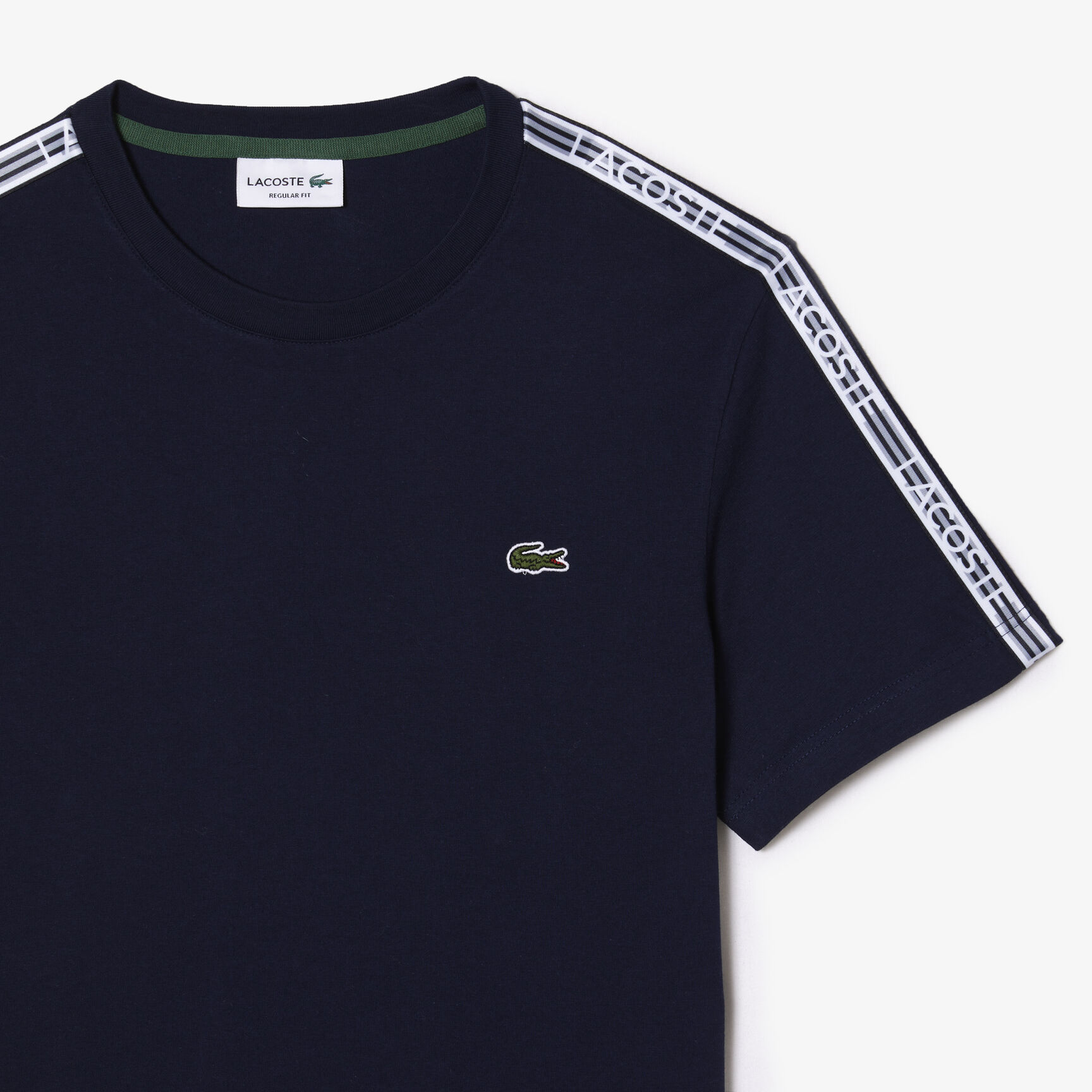 Men's Lacoste Regular Fit Logo Stripe T-shirt