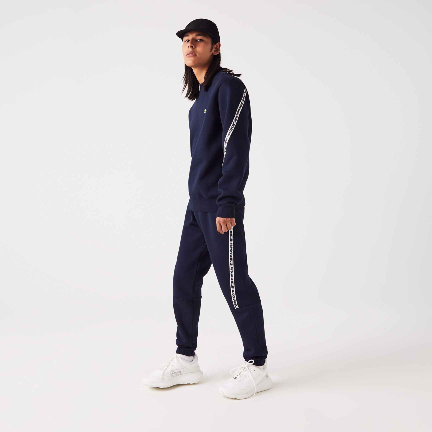 Men's Lacoste Printed Bands Trackpants