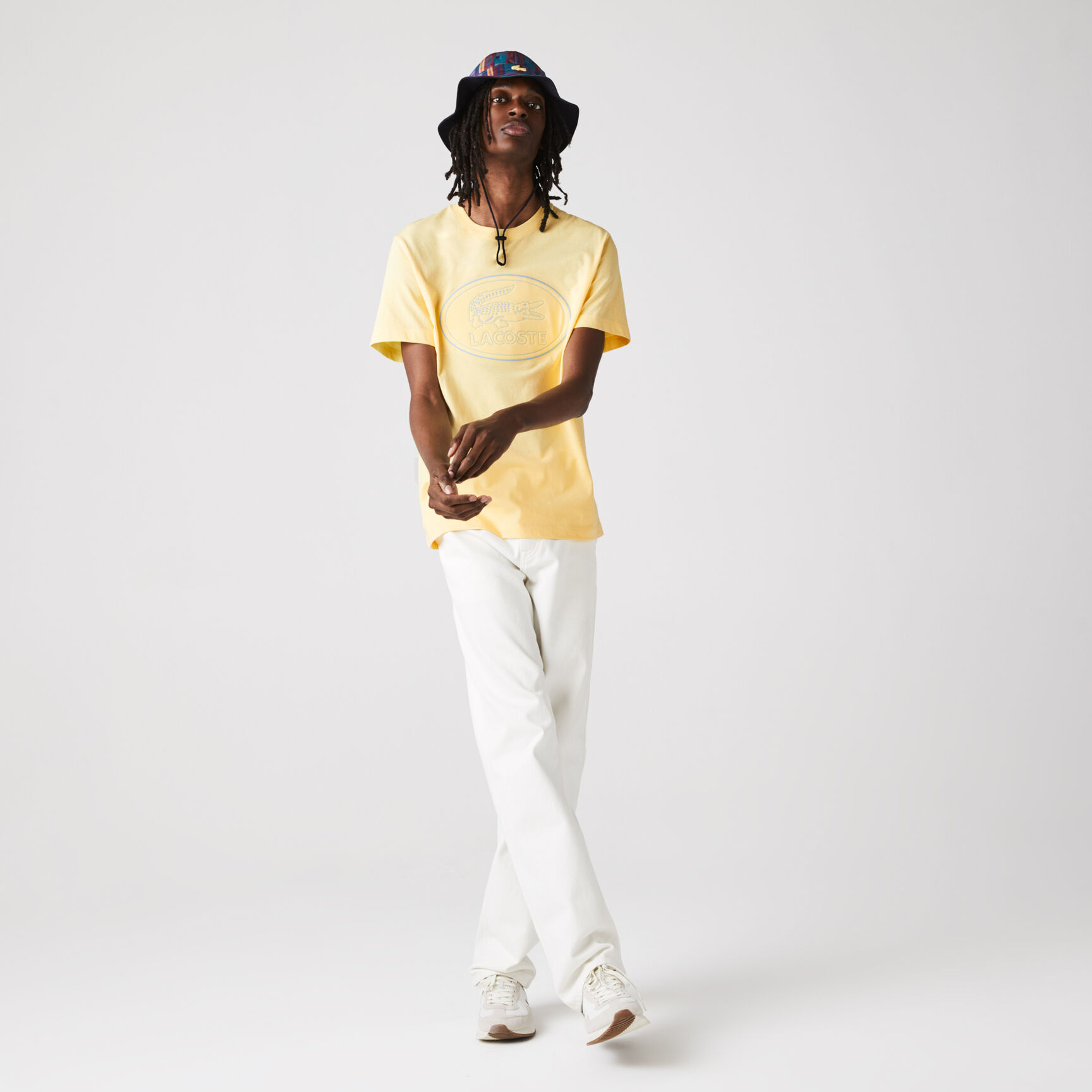 Men's Crew Neck Embroidered Logo Cotton T-shirt