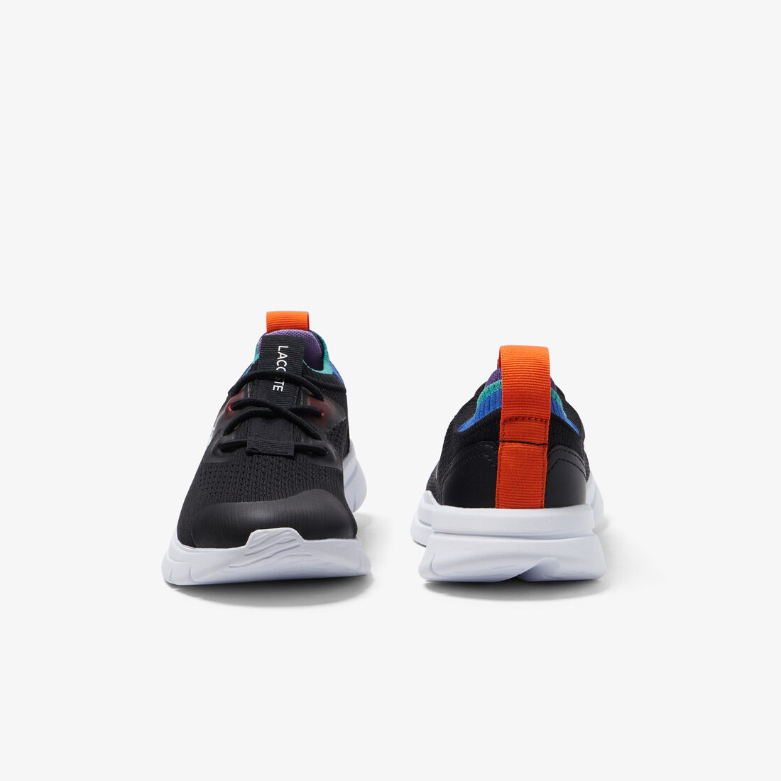 Children's Lacoste Run Spin Knit Textile Color Contrast Sneakers Children's Lacoste Run Spin Knit Textile Color Contrast Sneakers