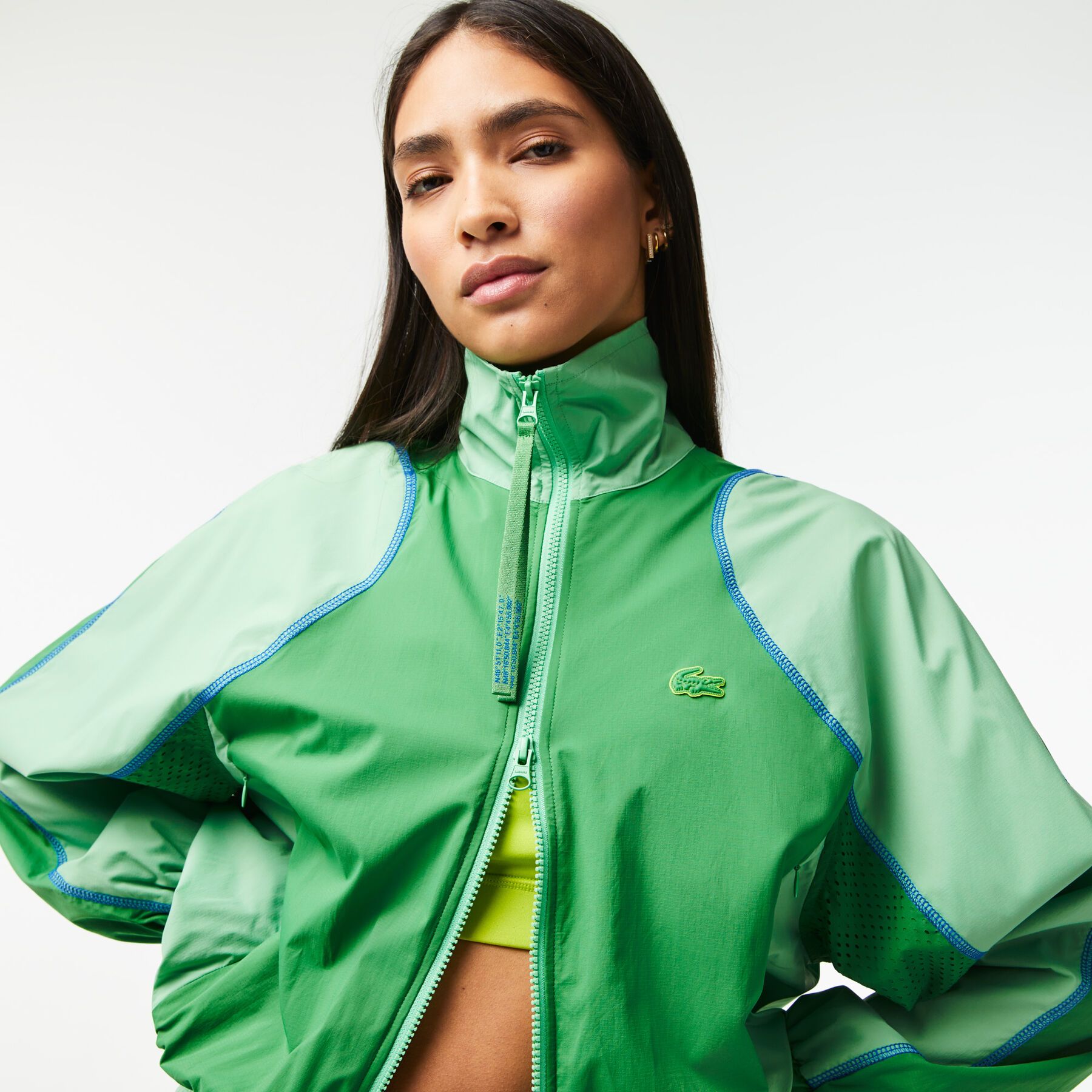 Women&rsquo;s Lacoste Oversized Two Tone Taffeta Jacket