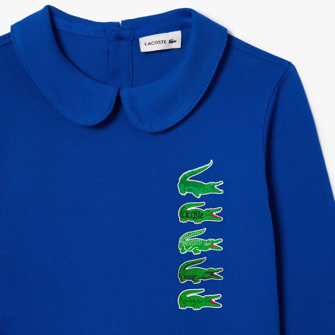 Back Closure Crocodile Polo Dress Back Closure Crocodile Polo Dress