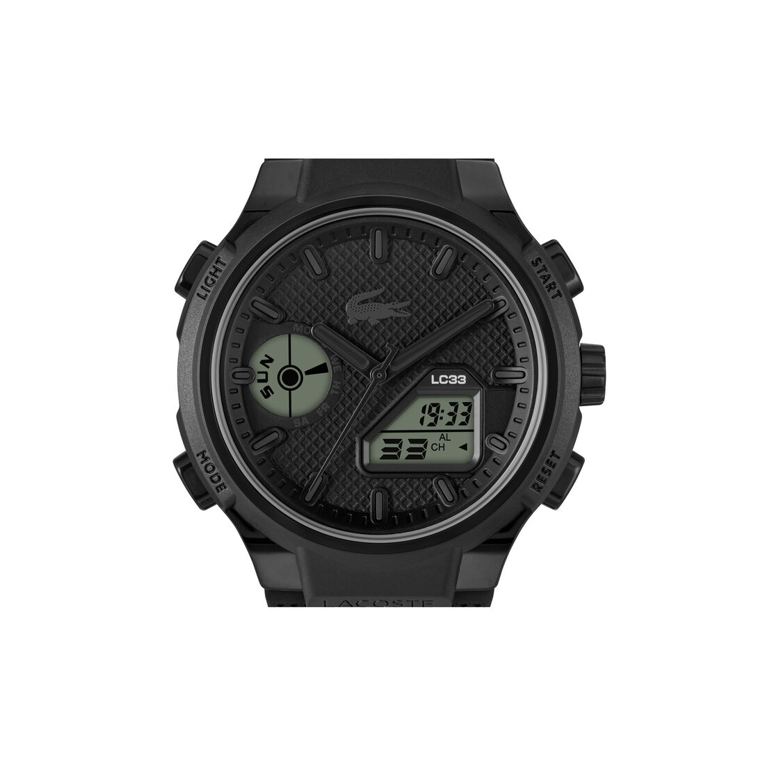 ساعة لاكوست للرجال بقرص أسود ساعة لاكوست للرجال بقرص أسود
