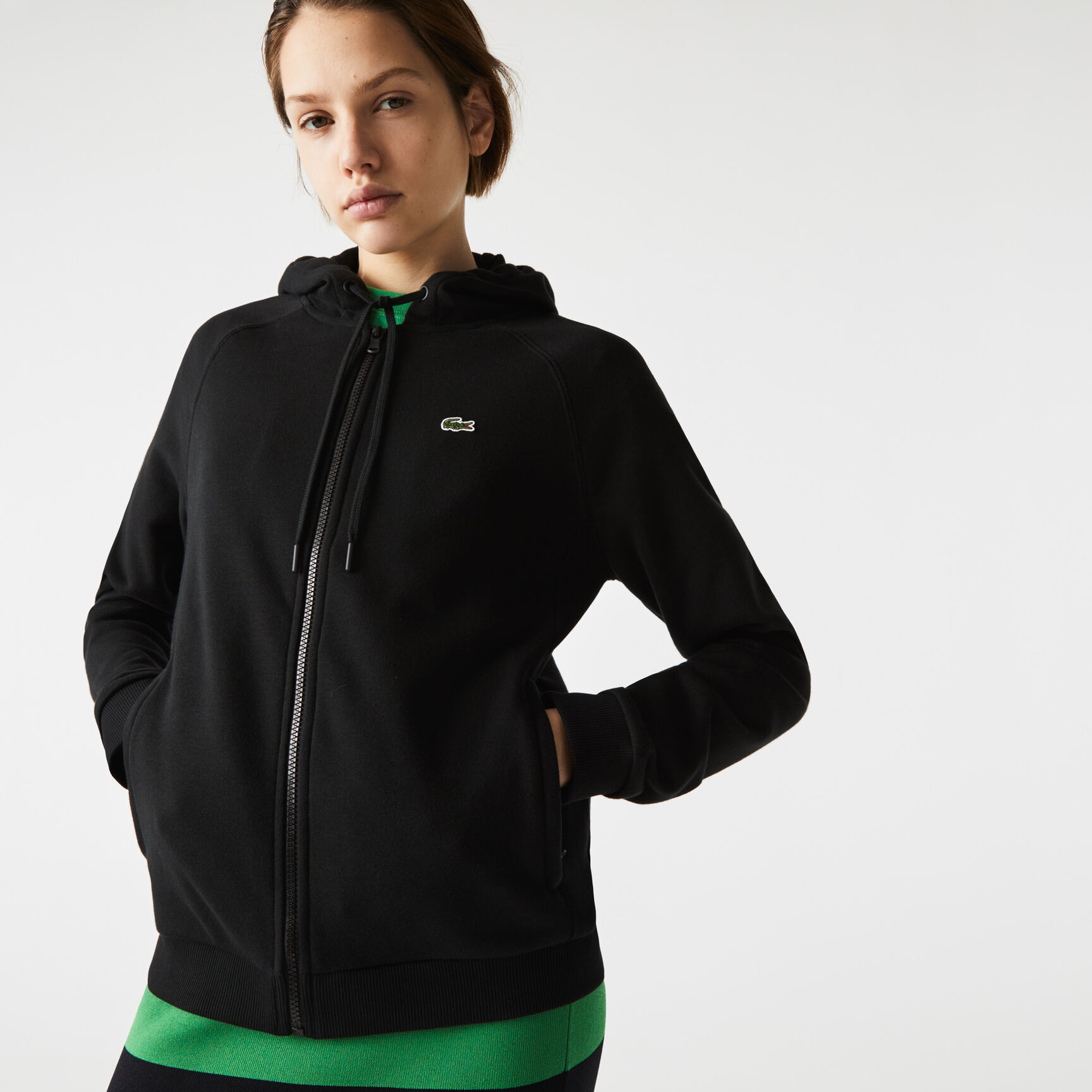 Women's Lacoste SPORT Fleece Zip Tennis Hoodie Women's Lacoste SPORT Fleece Zip Tennis Hoodie