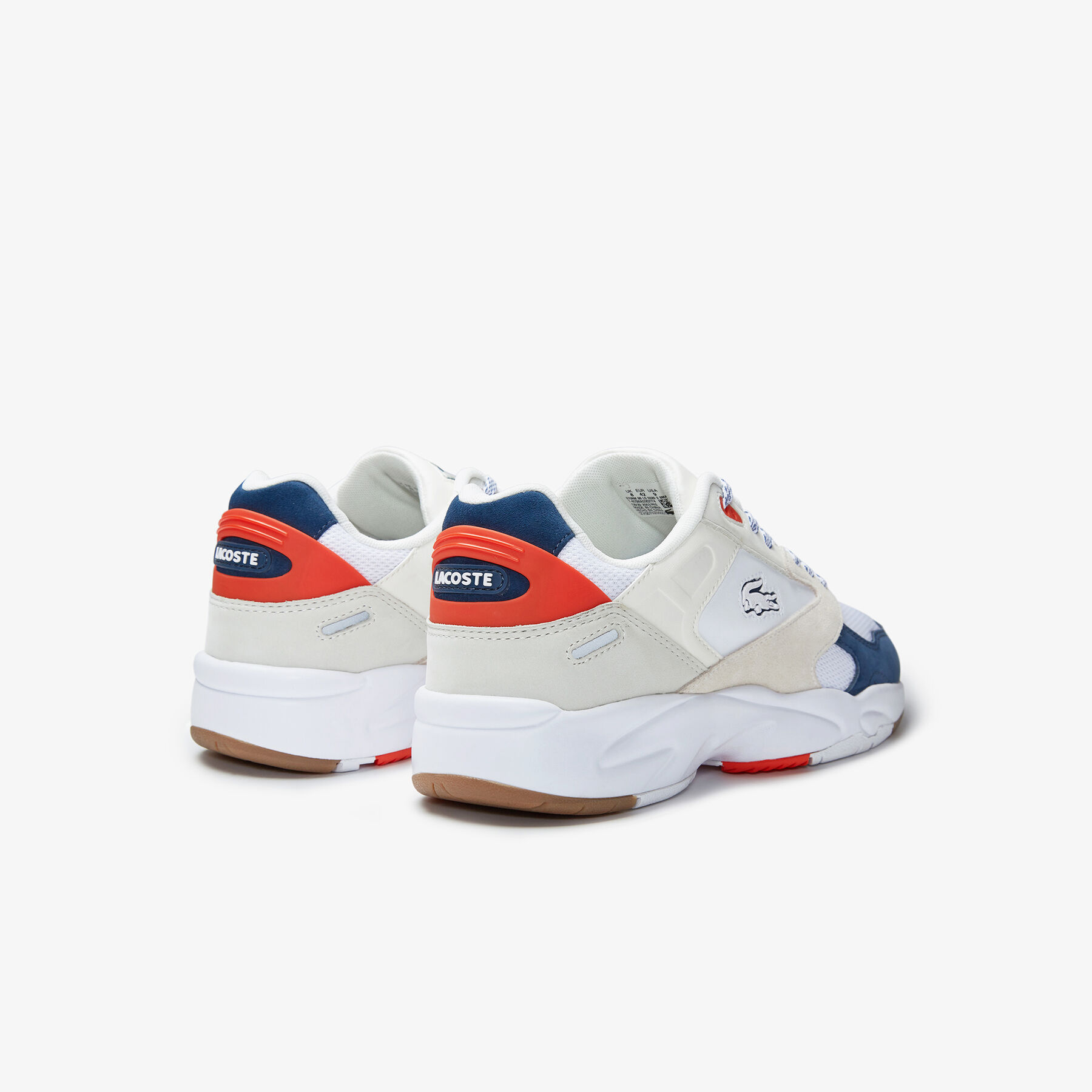 lacoste men s storm 96 textile trainers