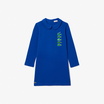 Back Closure Crocodile Polo Dress