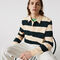 men s lacoste striped cotton rugby shirt