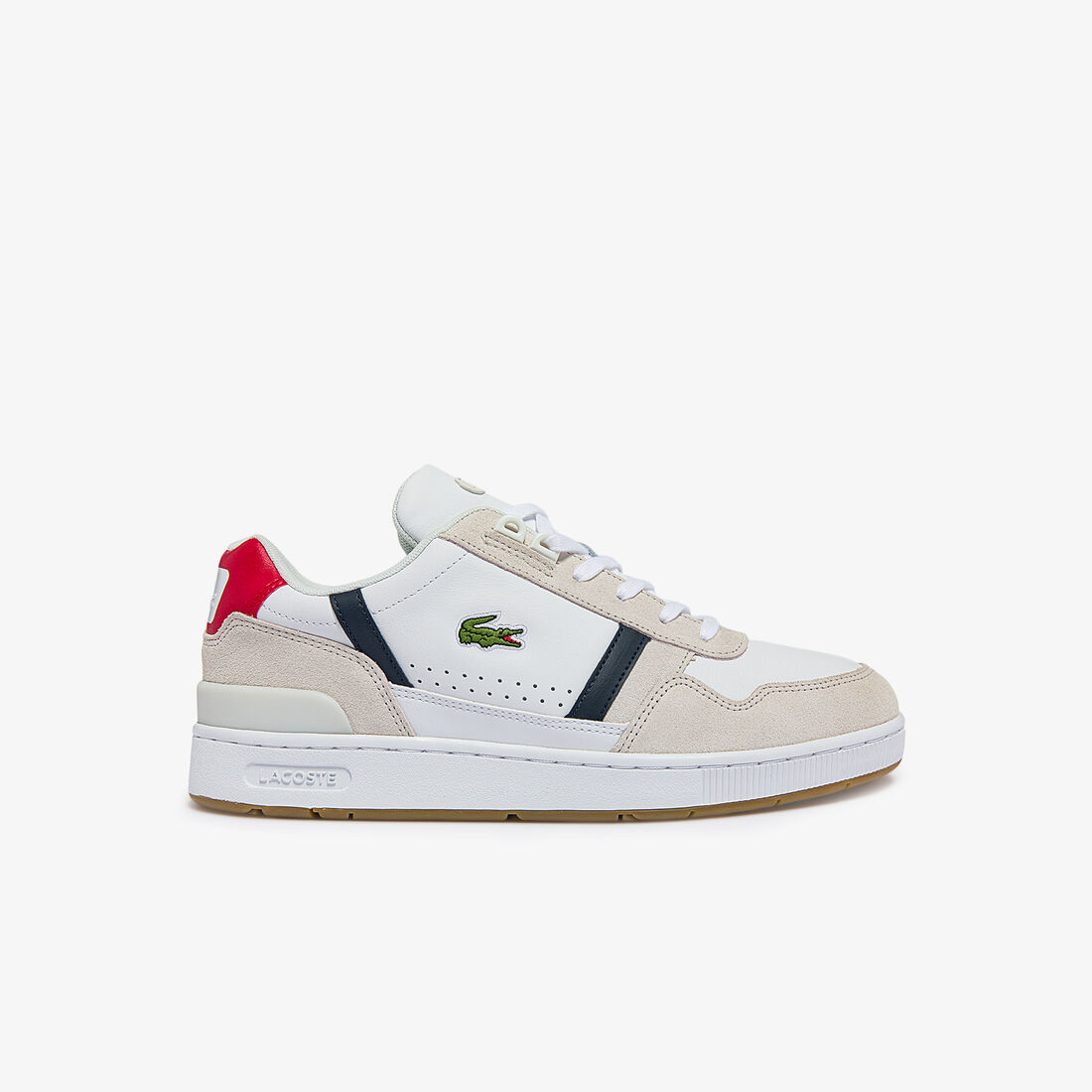 Men's T-Clip Tricolour Leather and Suede Trainers