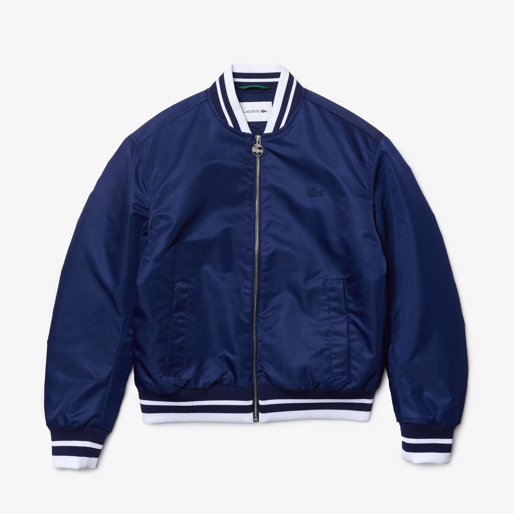 Women’s Water-Resistant Quilted Zip Bomber Jacket lacoste women s water resistant quilted zip bomber jacket