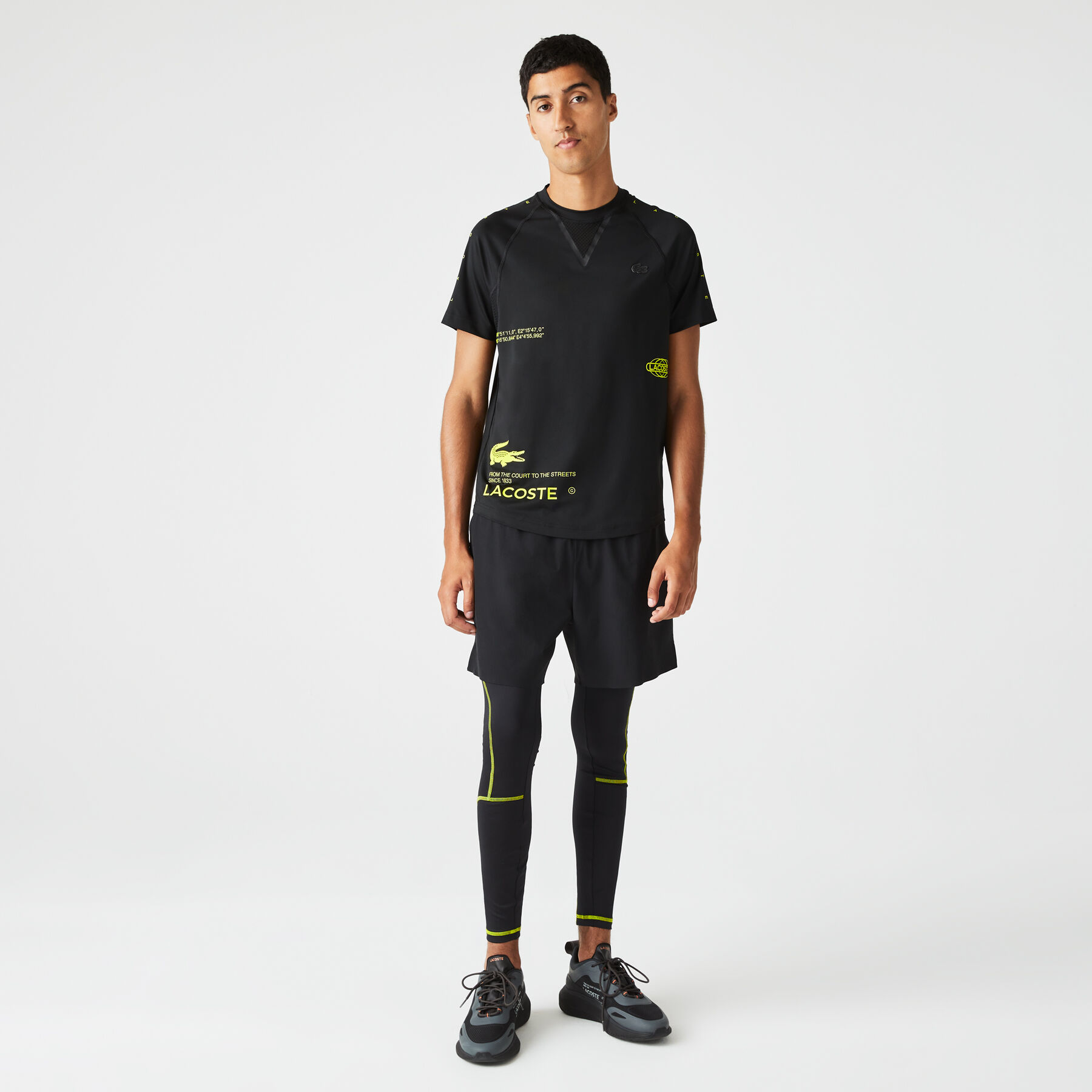 لاكوست تيشيرت جيرسيه مطاطية للرجال مجموعة lacoste sport