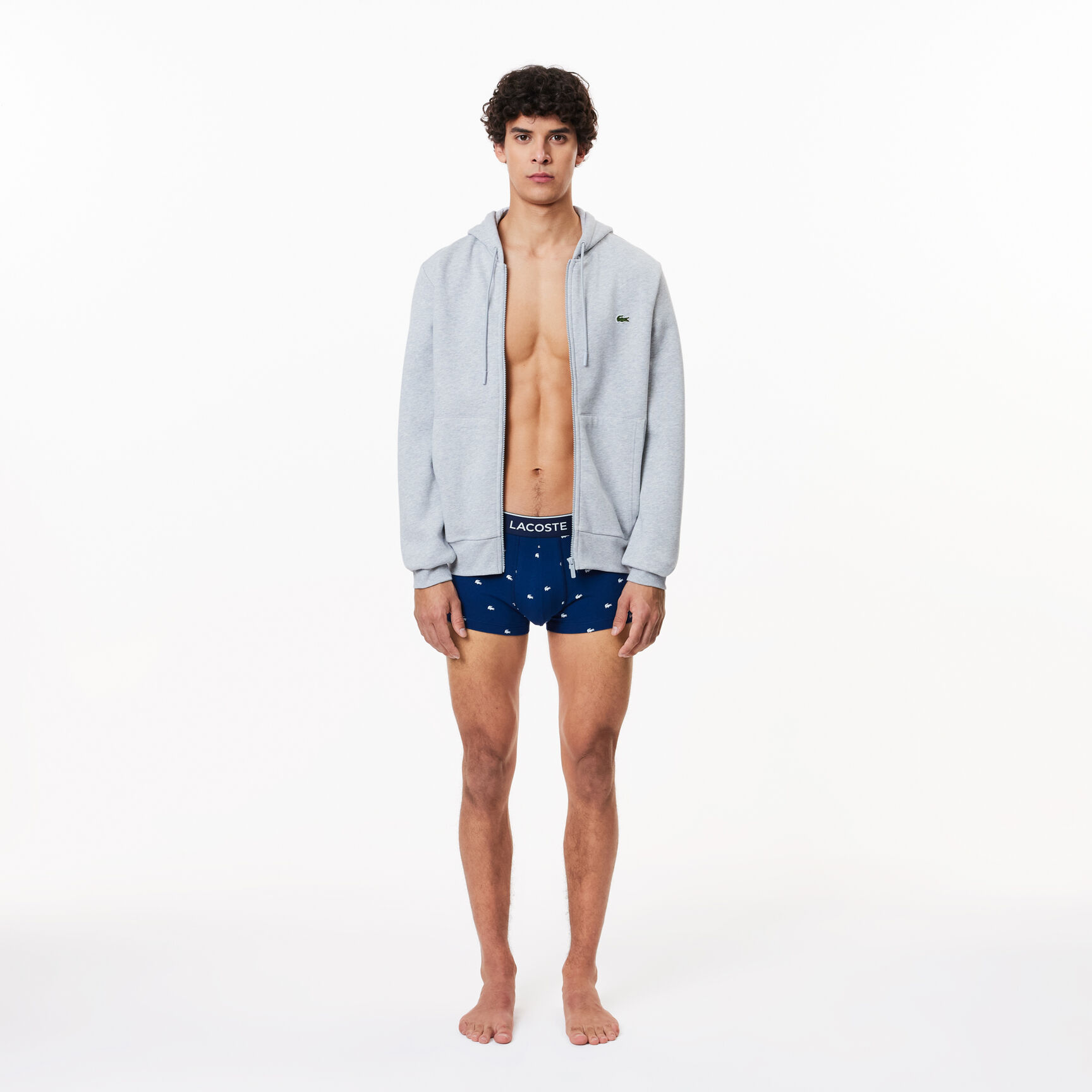 طقم بوكسر كاجوال أسود، 3 قطع