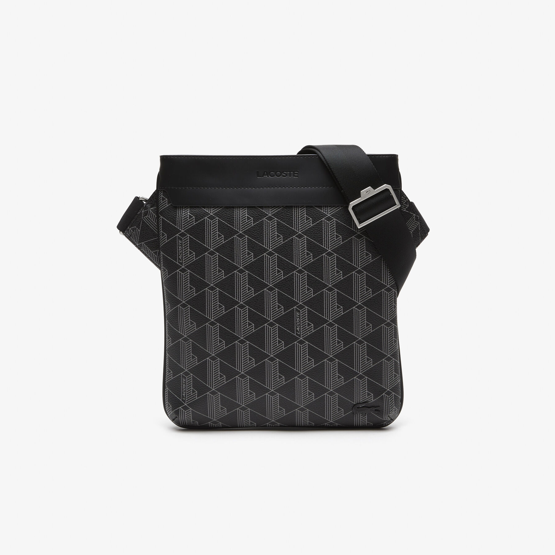 men s lacoste the blend monogram print shoulder bag