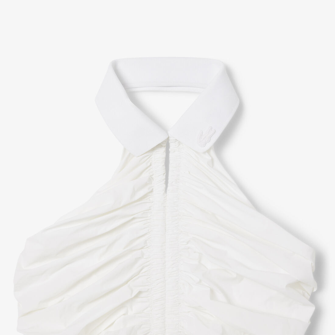 فستان بولو بدون أكمام ومطوي فستان بولو بدون أكمام ومطوي