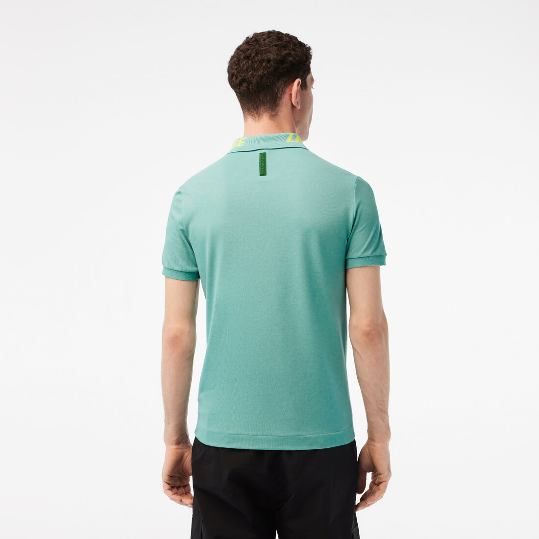 Men's Lacoste Branded Slim Fit Stretch Pique Polo Men's Lacoste Branded Slim Fit Stretch Pique Polo