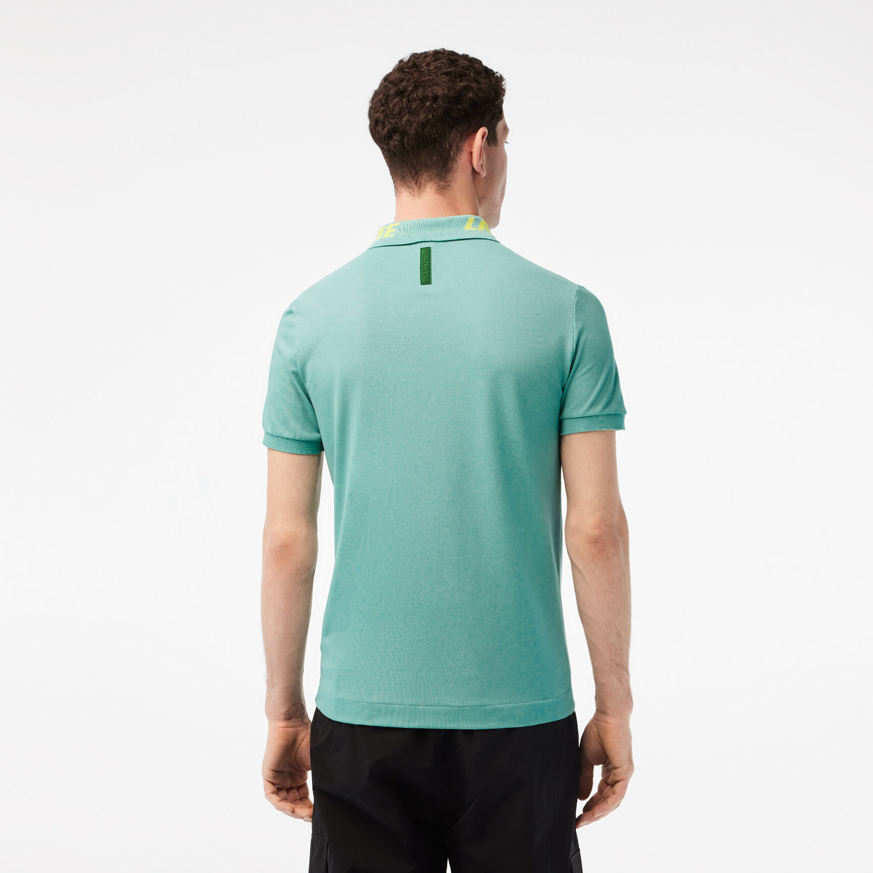 Men's Lacoste Branded Slim Fit Stretch Pique Polo Men's Lacoste Branded Slim Fit Stretch Pique Polo