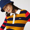 Women’s Fitted Striped Ribbed Mid-Length Polo Dress lacoste women s fitted striped ribbed mid length polo dress