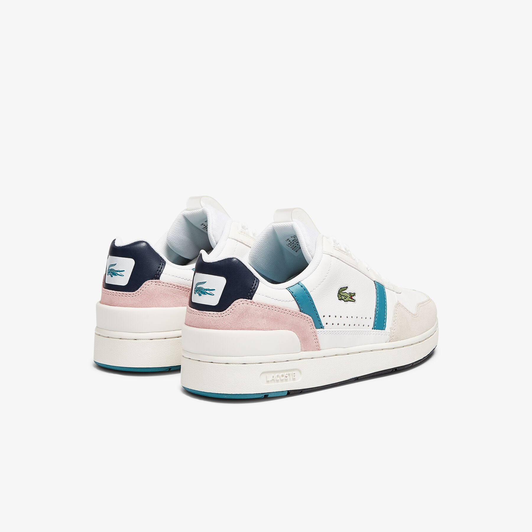 Women's T-Clip Leather and Synthetic Trainers lacoste women s t clip leather and synthetic trainers