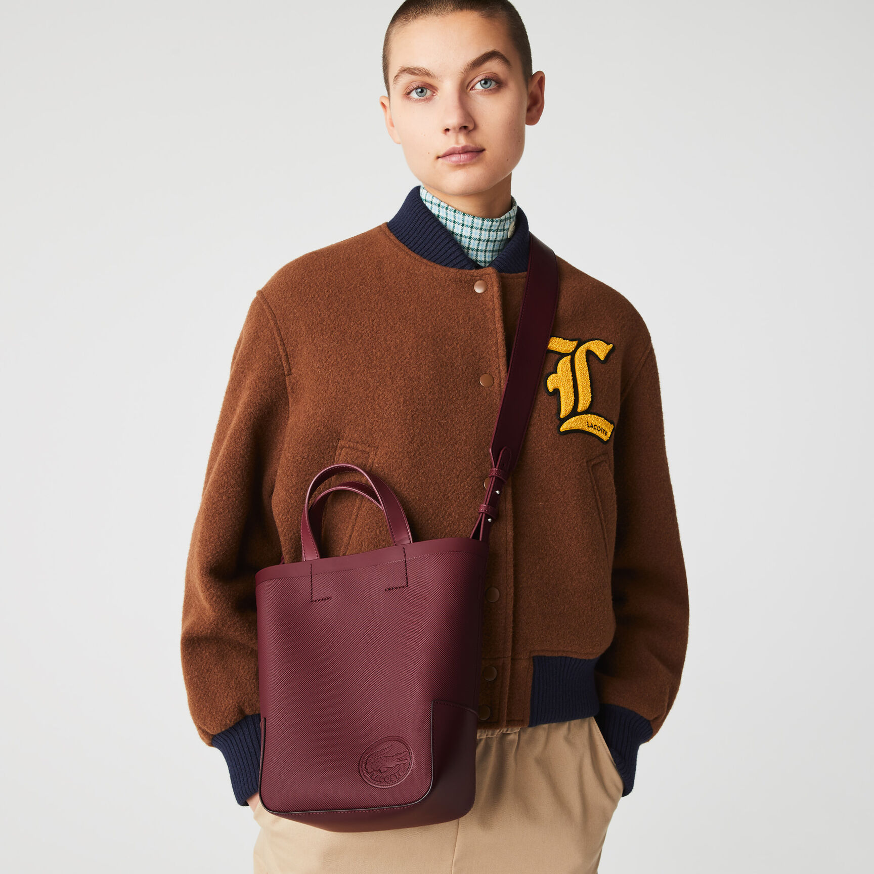 Women's The Court Small Vertical Piqué Canvas Shopper Bag Women's The Court Small Vertical Piqué Canvas Shopper Bag