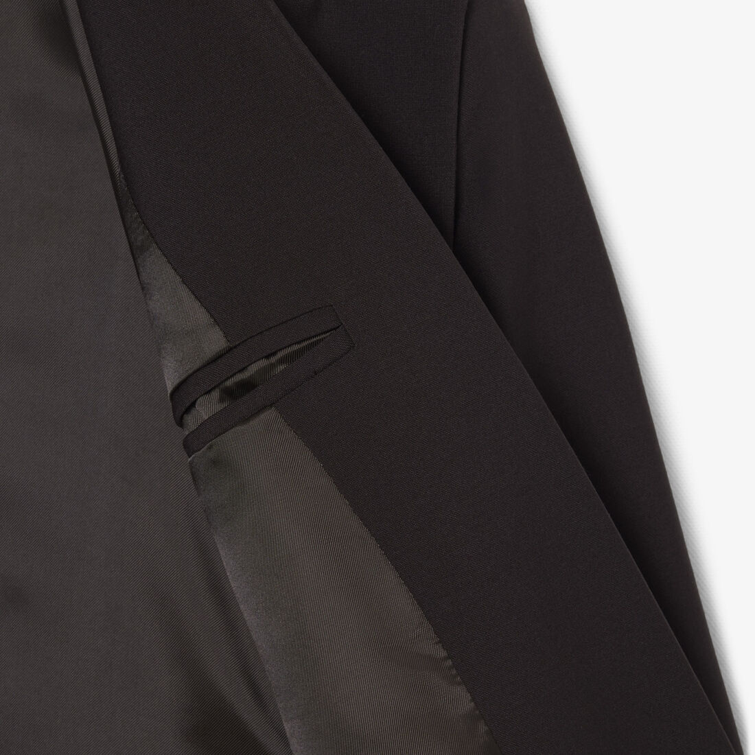 Embroidered Logo Slim Fit Wool Blazer Embroidered Logo Slim Fit Wool Blazer