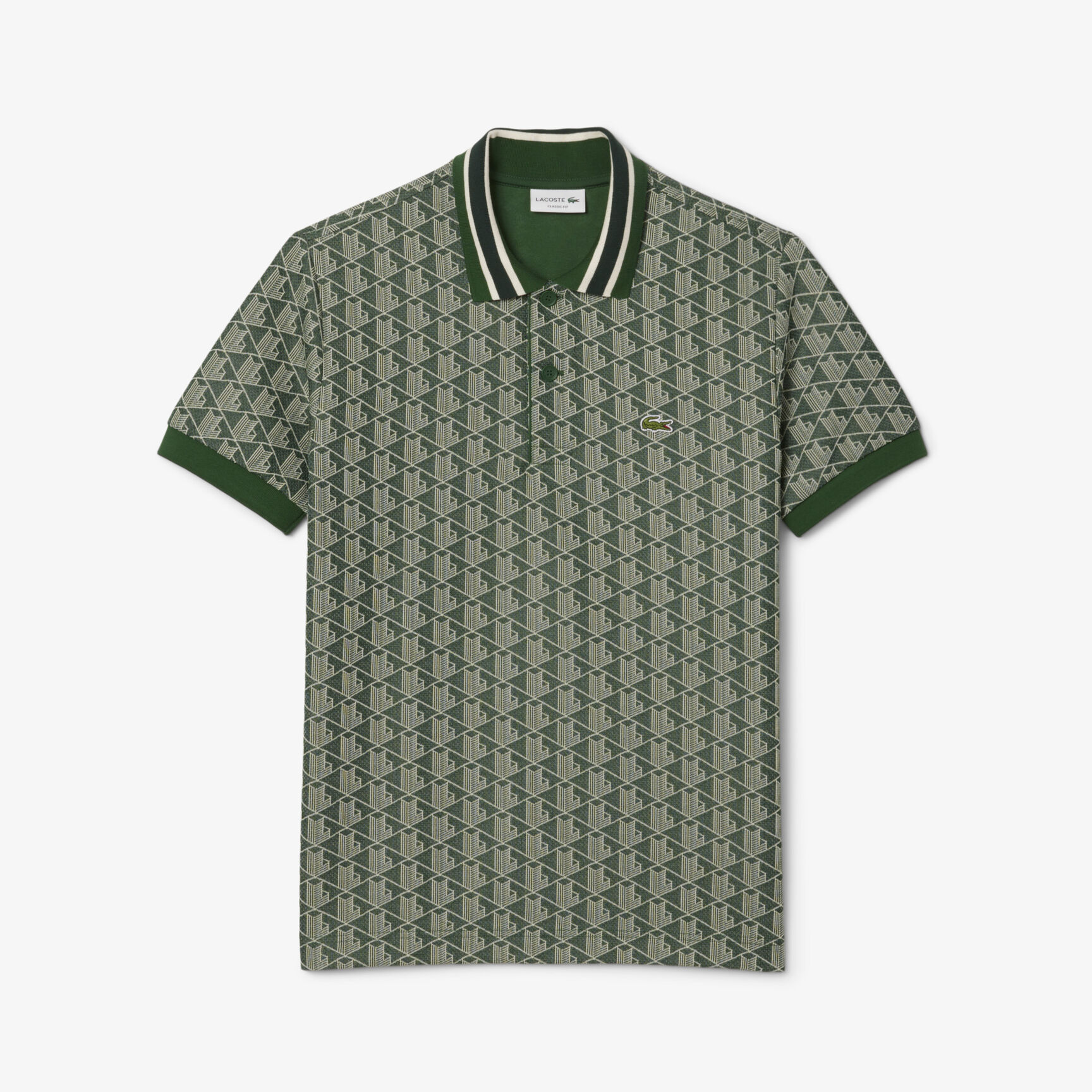 Classic Fit Monogram Jacquard Polo Shirt Classic Fit Monogram Jacquard Polo Shirt